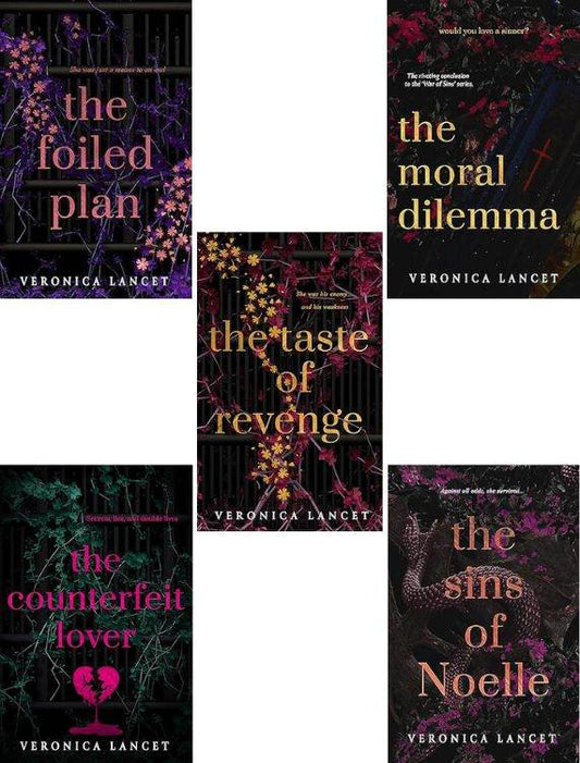 The Taste of Revenge + The Foiled Plan + The Counterfeit Lover + The Sins of Noelle + The Moral Dilemma (War of Sins Combo) - BooksAdora