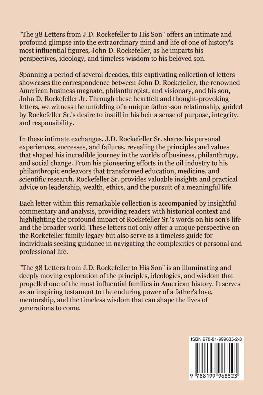 The 38 Letters from J.D. Rockefeller to his son - BooksAdora