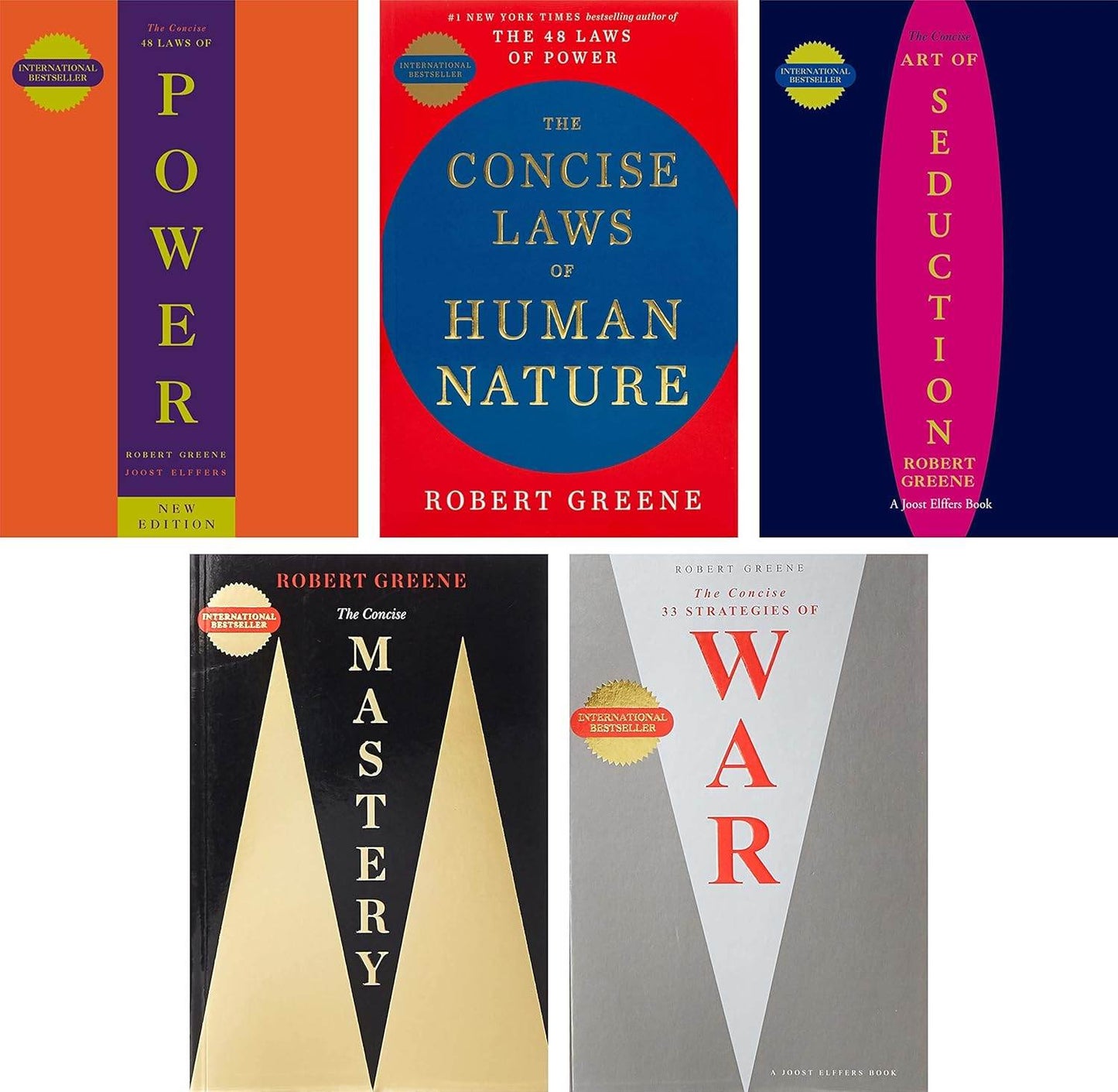 48 Laws of Power + The Art of Seduction + Mastery + The Laws of Human Nature + The daily laws by Robert Greene (Combo) - BooksAdora