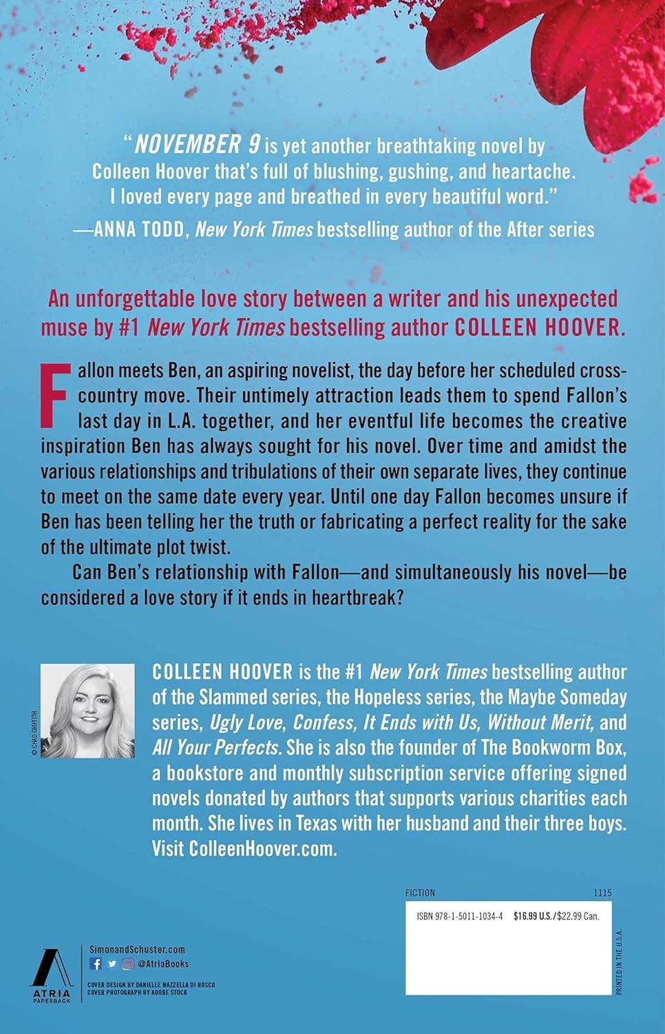 November 9: A Novel by Colleen Hoover - BooksAdora