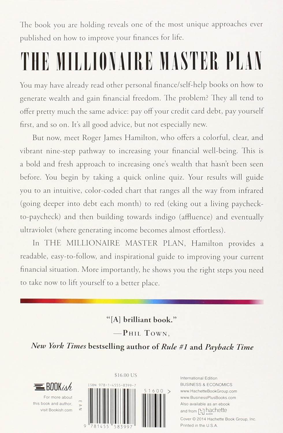 THE MILLIONAIRE MASTER PLAN by Roger James Hamilton - BooksAdora