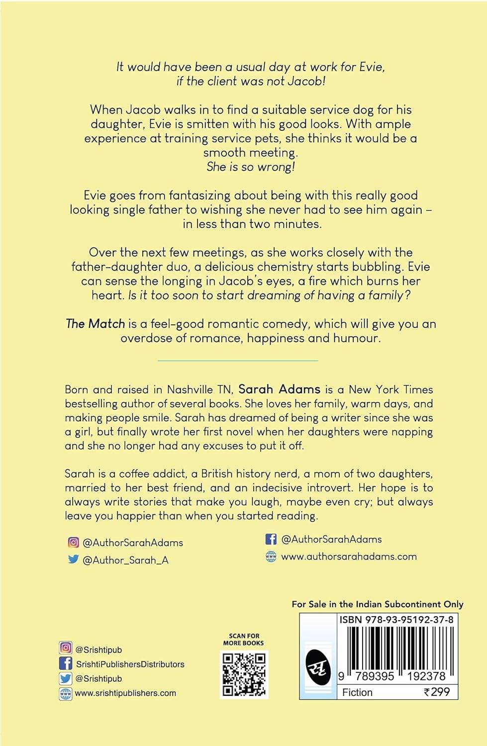 The Match by Sarah Adams - BooksAdora