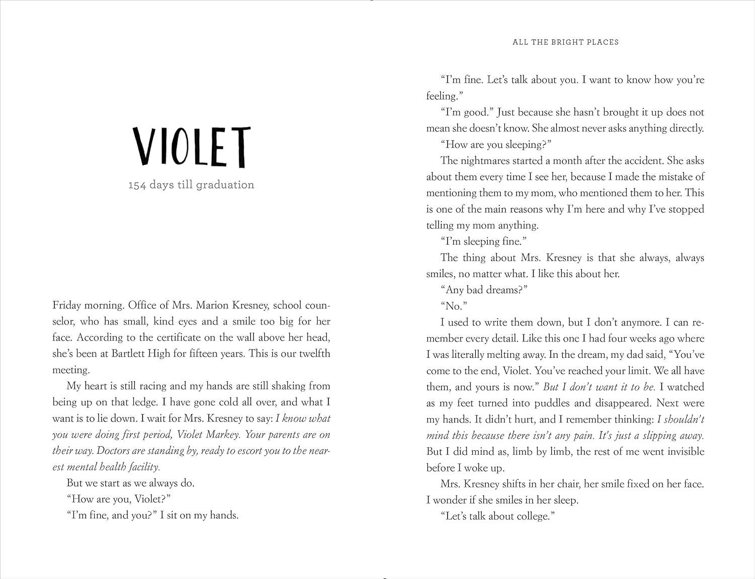 All the Bright Places by Jennifer Niven - BooksAdora