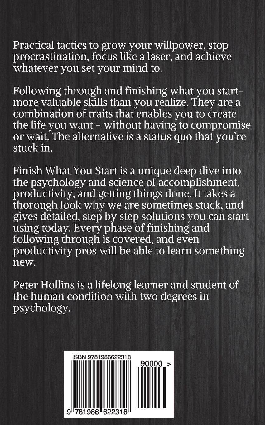Finish What You Start - BooksAdora