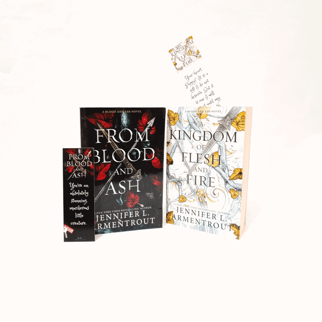 A Kingdom of Flesh and Fire + From Blood and ash - BooksAdora