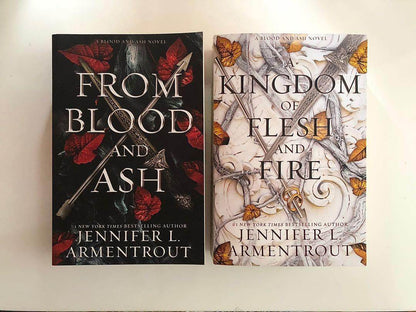 A Kingdom of Flesh and Fire + From Blood and ash - BooksAdora