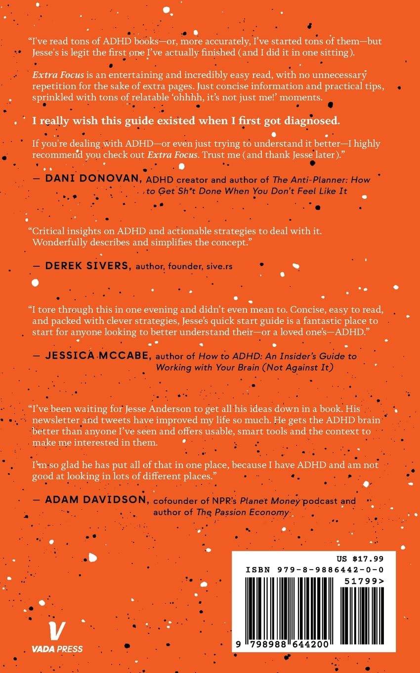 Extra Focus: The Quick Start Guide to Adult ADHD by Jesse J Anderson - BooksAdora