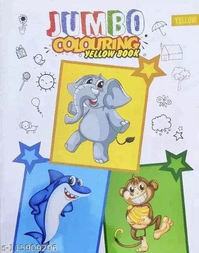 JUMBO COLOURING YELLOW BOOK - BooksAdora