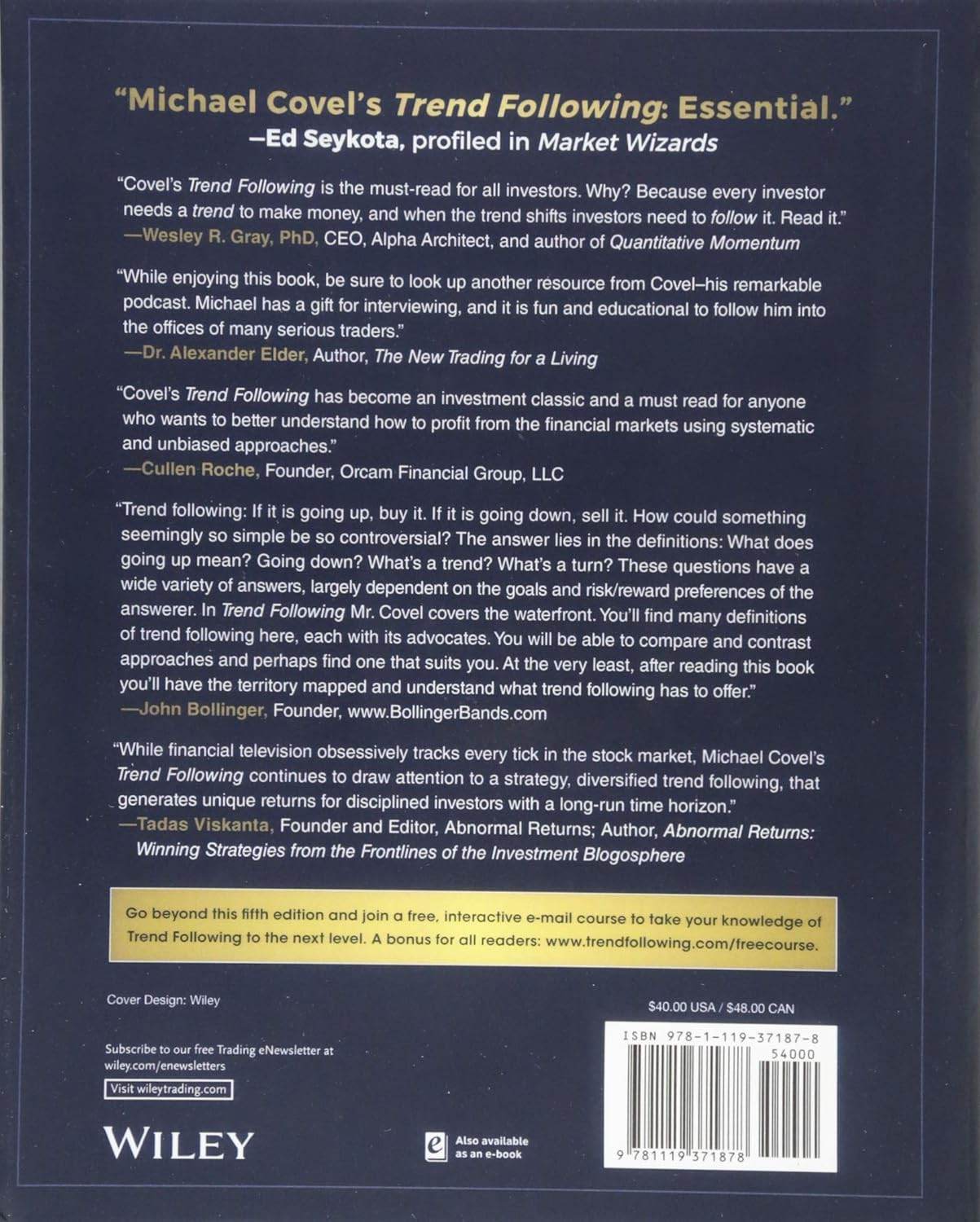 Trend Following by Michael W. Covel, Barry Ritholtz - BooksAdora