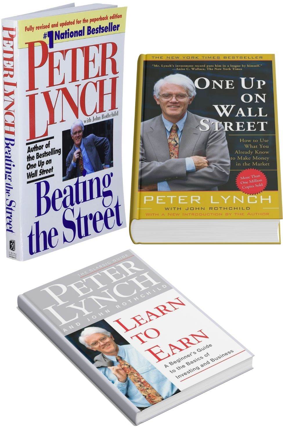 Learn To Earn & One On Wall Street & Beating The Street (Combo) by Peter Lynch - BooksAdora