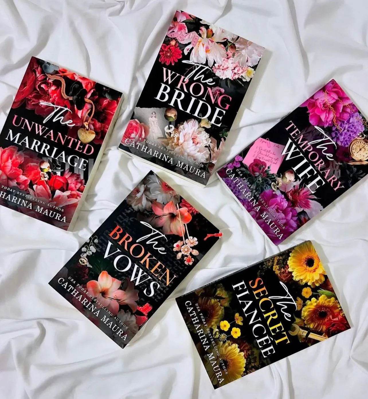 The Wrong Bride + The Temporary Wife + The Unwanted Marriage + The Broken Vows + The Secret Fiancée (The Windsors) (Combo) - BooksAdora